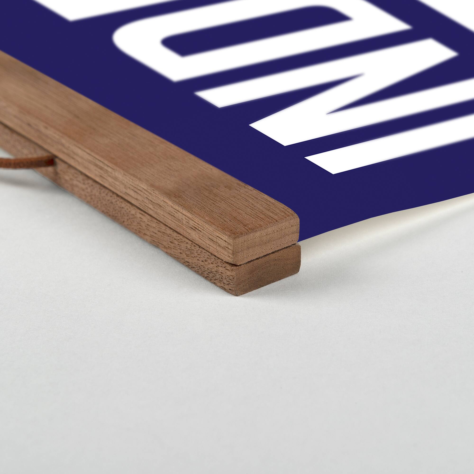 20" Red, White & Blue Independence Bravery Freedom Teak Hanging Canvas